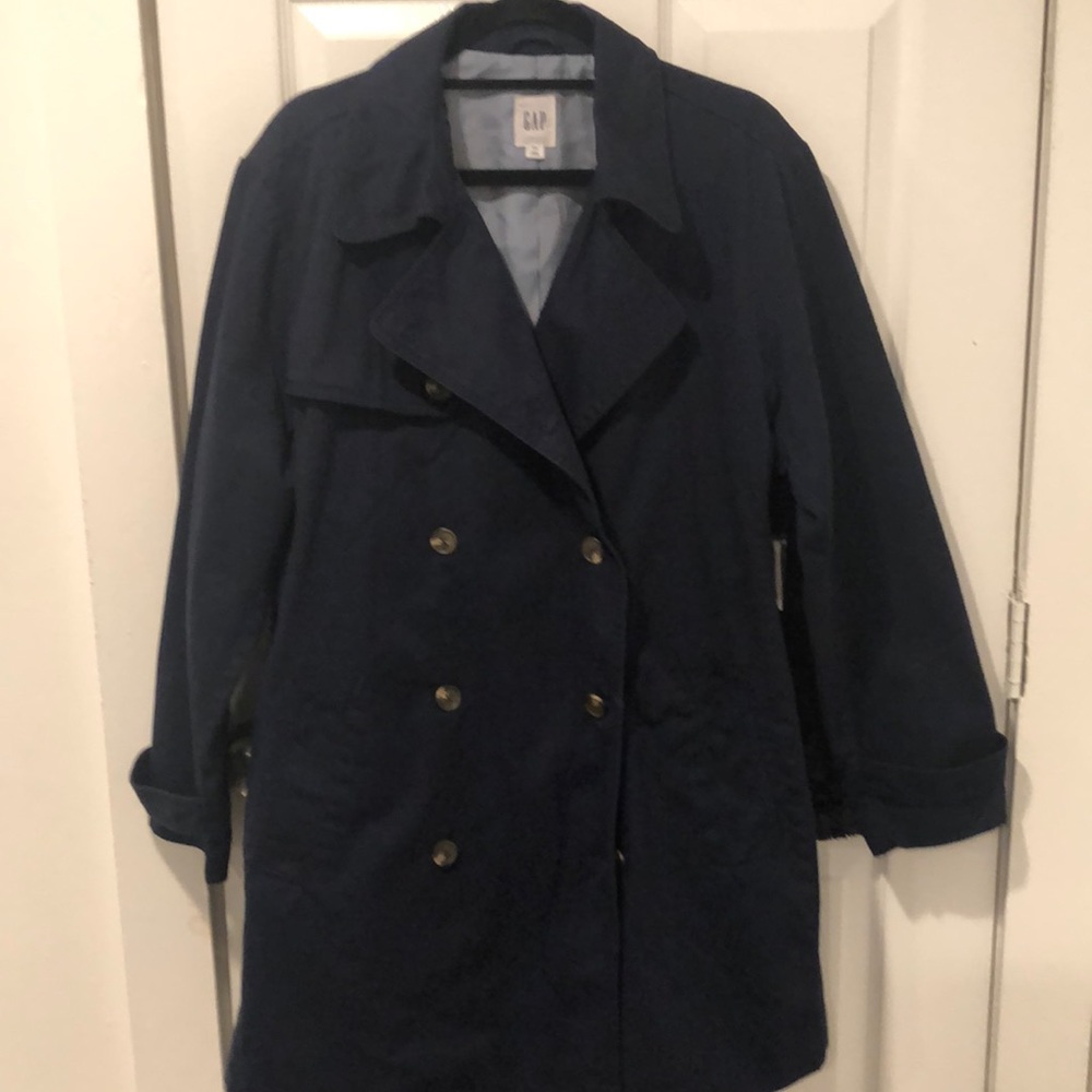 Gap Navy Blue Trench